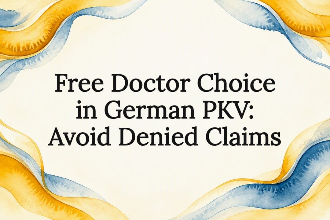 Free Doctor Choice in German PKV: Avoid Denied Claims