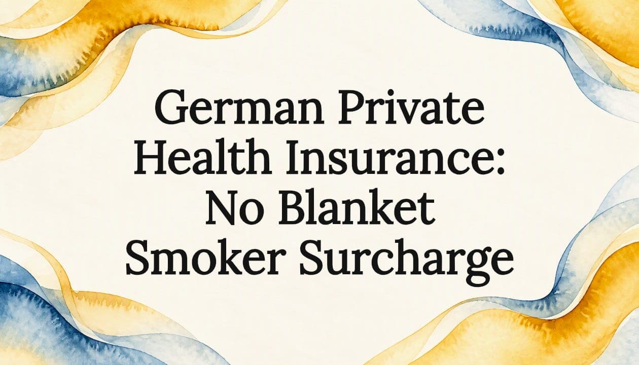 German Private Health Insurance: No Blanket Smoker Surcharge