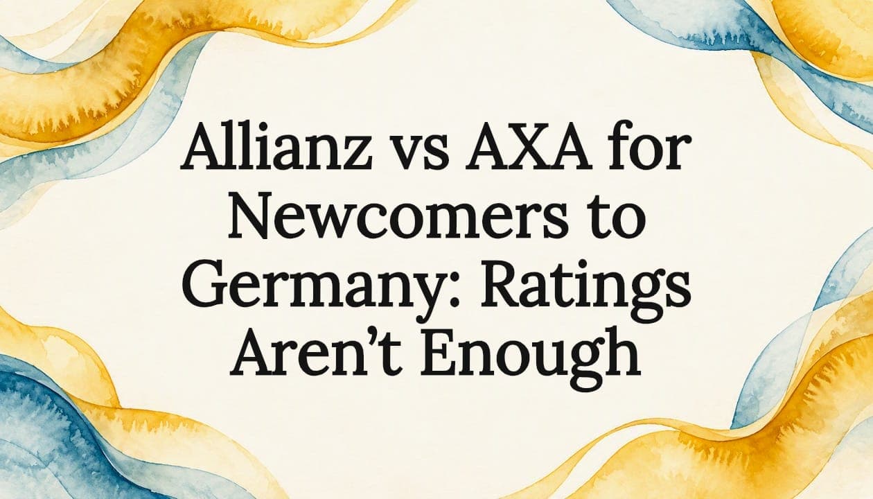 Allianz vs AXA for Newcomers to Germany: Ratings Aren’t Enough