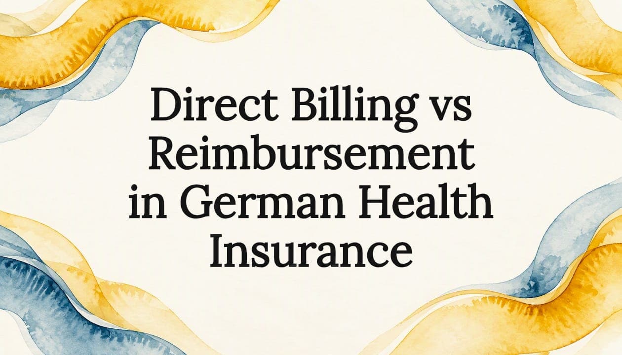 Direct Billing vs Reimbursement in German Health Insurance